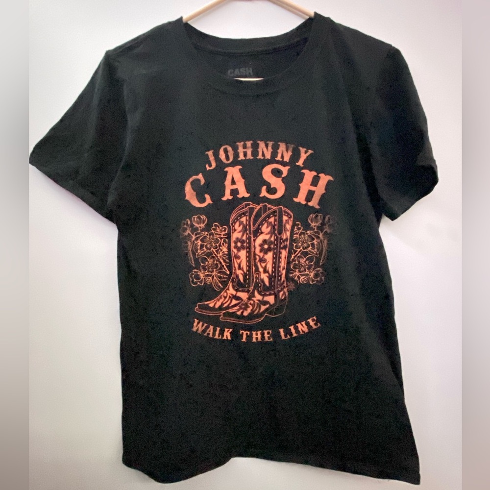 Johnny Cash Woman walk the line Graphic T shirt